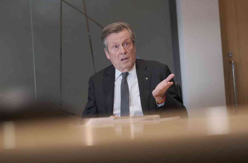 Mayor John Tory says he will not seek more taxes from the residents of Toronto
